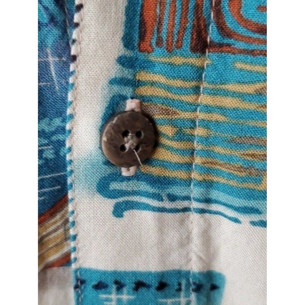 Batik Bay Men's Tropical Hawaiian Camp Shirt - Multicolor Rayon (Size M) - Picture 3 of 8